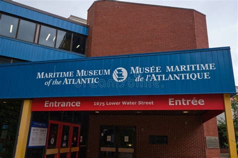 Sign at the Entrance of the Maritime Museum of the Atlantic in Halifax ...