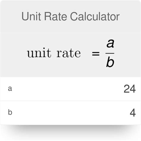 Unit Rate Examples Math