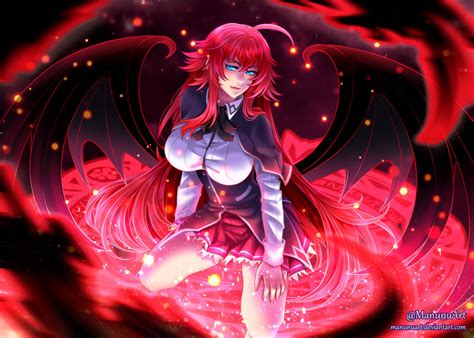 Patreon Fanart: Rias Gremory by ManunuArt on DeviantArt