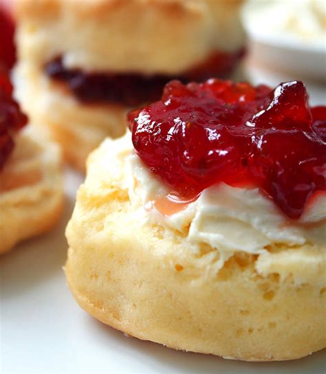 Classic Scones with Clotted Cream and Jam