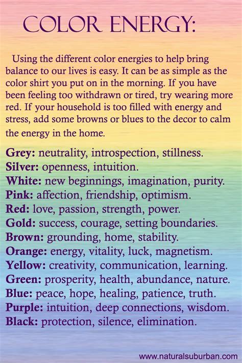 37 best images about color therapy on Pinterest | Charts, Therapy and Aura colors