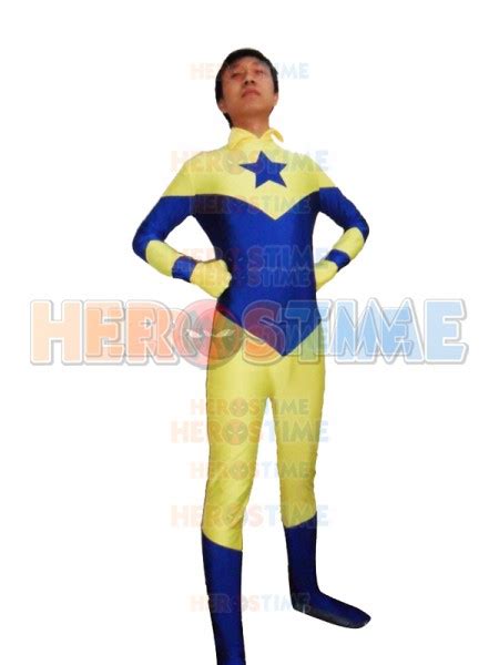 DC Comics Booster Gold Spandex Superhero Costume