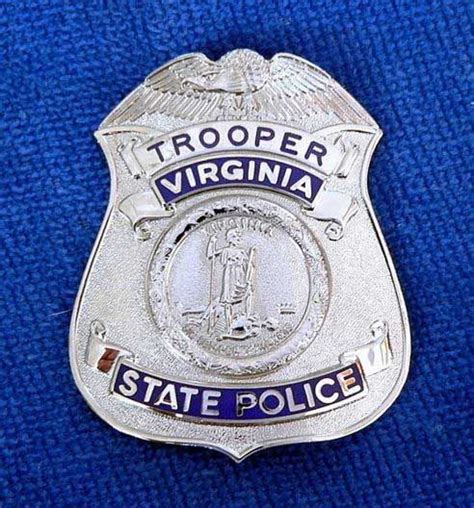 Virginia State Police Badges and Collectables | Police badge, Police, State police