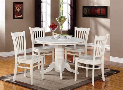 Kitchen White Round Kitchen Table Stylish On Intended Brynwood 5 Pc ...