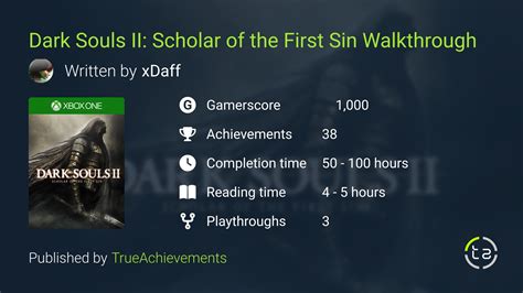 Dark Souls II: Scholar of the First Sin (DS2) Walkthrough