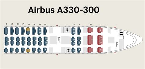 Swiss Air A330 Business Class Seat Map