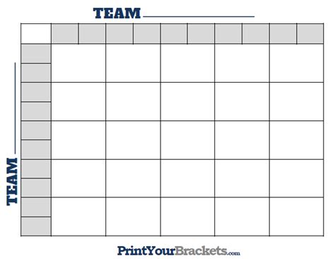 Printable NBA 25 Square Grid Office Pool Basketball