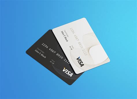 Free Credit / Visa Card Mockup PSD - Good Mockups | Visa card, Business card inspiration, Diy ...