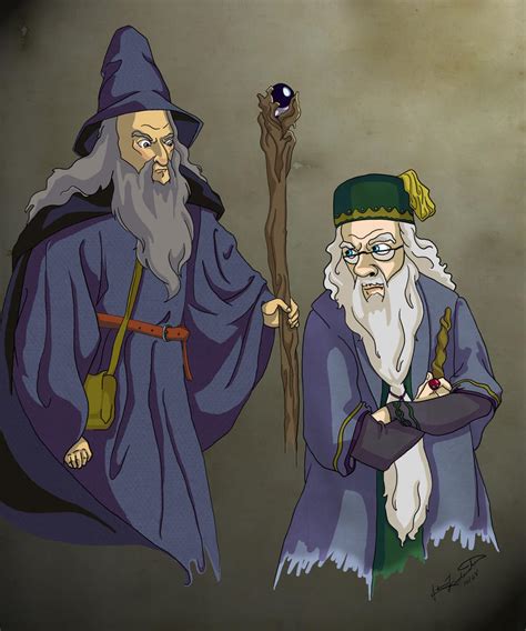 Dumbledore Vs. Gandalf by aFaeryChild on DeviantArt