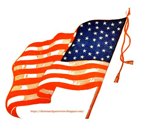 Vintage American Flag Illustration | Christian Clip Art Review