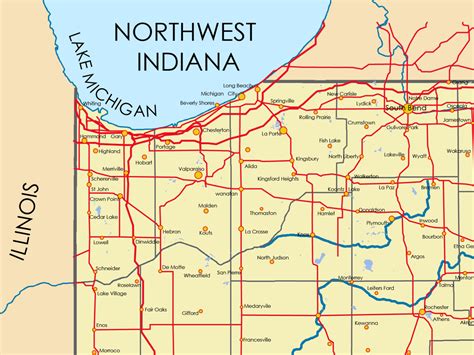 Northwest Indiana map I made : r/Indiana