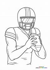 Nfl Football Players Coloring Pages Printable sketch template