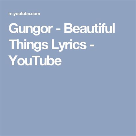 Gungor - Beautiful Things Lyrics - YouTube...beautiful scenery pics | Beautiful lyrics, Lyrics ...