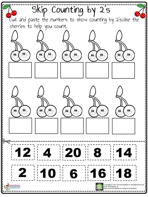 Counting In Twos Worksheet Year 1