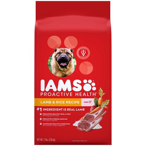 IAMS PROACTIVE HEALTH Adult Dry Dog Food Lamb and Rice, 7 lb. Bag ...