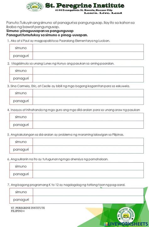 Simuno At Panaguri Worksheet - vrogue.co