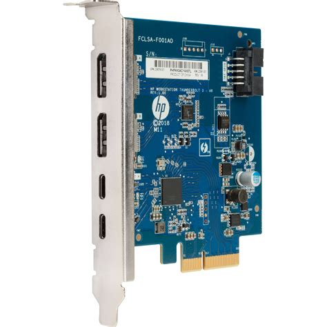 HP Thunderbolt 3 PCIe 2-Port I/O Card 3UU05AA B&H Photo Video