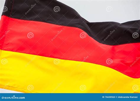 German Flag Waving on the Sky Stock Image - Image of waving, rippled: 76630563