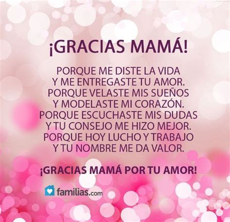 Agradecimiento Frases Para Mama - samisma