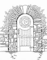 Garden Gate Drawing At GetDrawings  Free Download sketch template