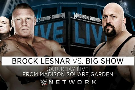 WWE MSG 2015 results: Live streaming play-by-play updates -- Brock Lesnar vs. Big Show ...