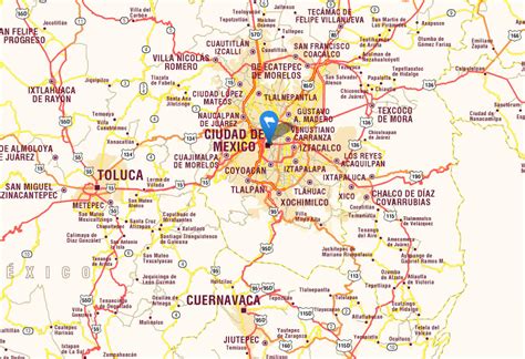 Mexico City Map - Mexico