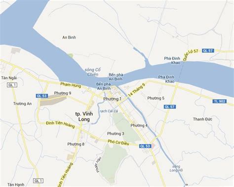 Vinh Long tourist map | Vinh Long Vietnam tourist maps