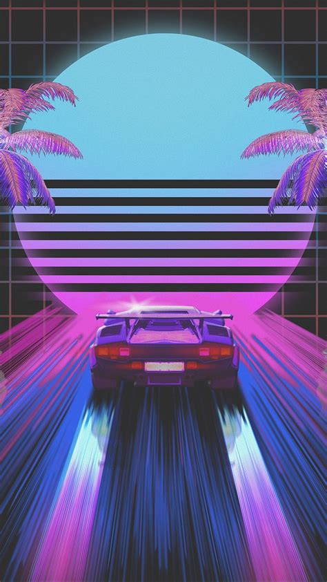 car, retro, art, 80s, neon | Vaporwave wallpaper, Neon wallpaper, Retro wallpaper iphone