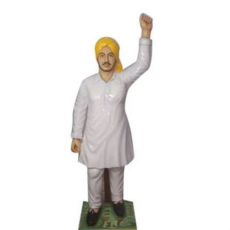 White Handmade Marble Bhagat Singh Statue, Outdoor at Rs 45600 in Alwar