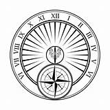 Sundial Coloring Pages sketch template