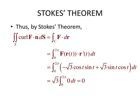 PPT - Teorema Stokes PowerPoint Presentation, free download - ID:2516301