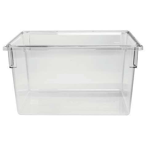 Cambro 3 Gal Clear Plastic Food Storage Container - 18"L x 12"W x 6"D