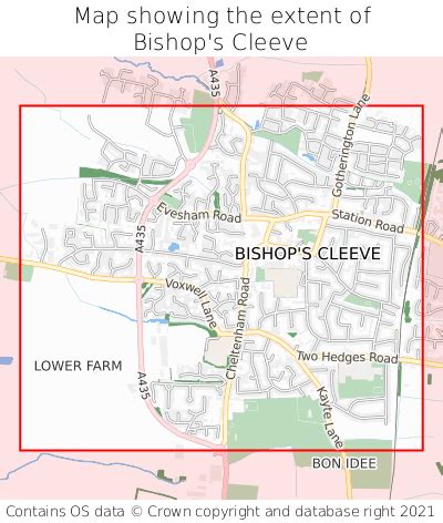 Where is Bishop's Cleeve? Bishop's Cleeve on a map