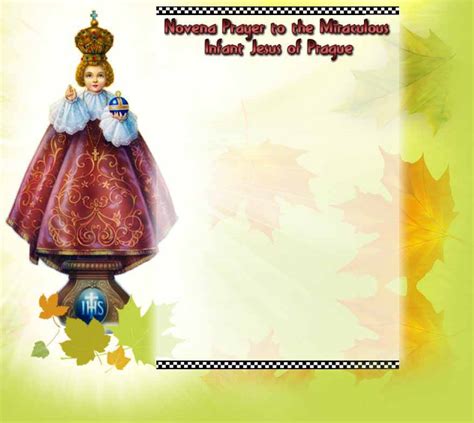 Miraculous Infant Jesus of Prague Prayer Novena