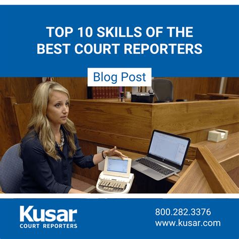 Top 10 Skills Of The Best Court Reporters | Kusar Court Reporters