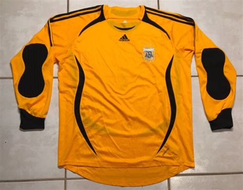 Rare ADIDAS FORMOTION Argentina National Team 2007 Goalkeeper Jersey ...