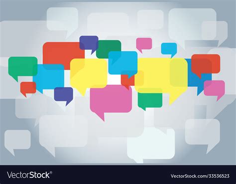 Chat box message communication background Vector Image