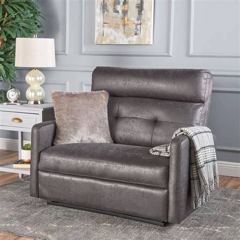 Noble House Microfiber 2 Seater Recliner,Slate - Walmart.com