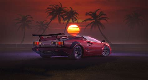 Lamborghini Countach [1920x1080] | Lamborghini countach, Red car, Car wallpapers