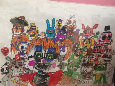 Some art of the Fnaf 6 animatronics : r/fivenightsatfreddys