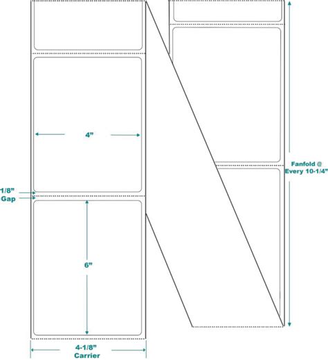 Compulabel 4"x5" Thermal Transfer Fanfold Labels (670948)