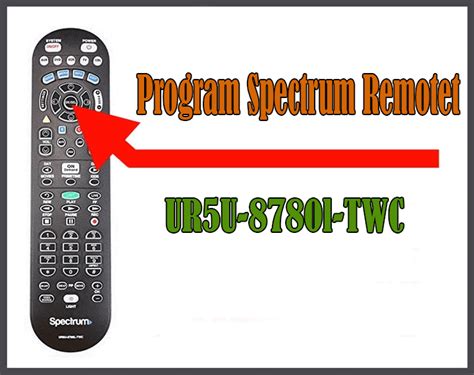 Program Spectrum Remote UR5U-8780l-TWC