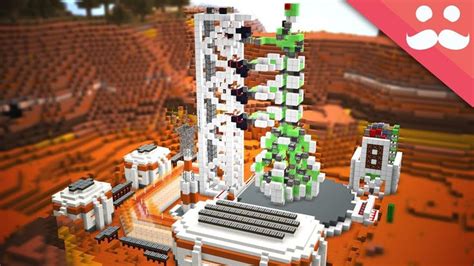 Making the ULTIMATE ROCKET LAUNCH STATION in Minecraft! | Minecraft, Product launch, Rocket launch