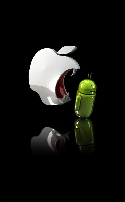 Android Apple logo | wallpaper.sc iPhone4s