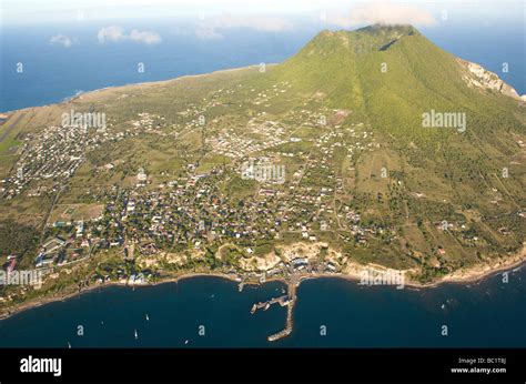 Aerial view of Sint Eustatius and the Quill Stock Photo: 24627250 - Alamy