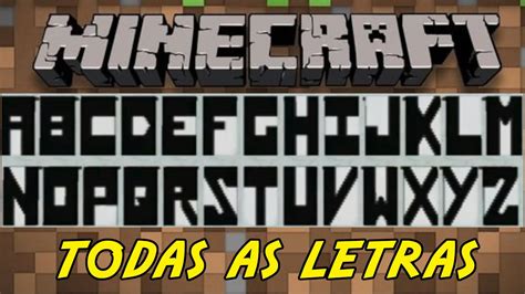 Como fazer LETRAS nos BANNERS do MINECRAFT!!! - YouTube