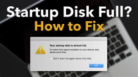 Startup Disk Full on Mac? How to Fix (Delete "Other" space) - YouTube