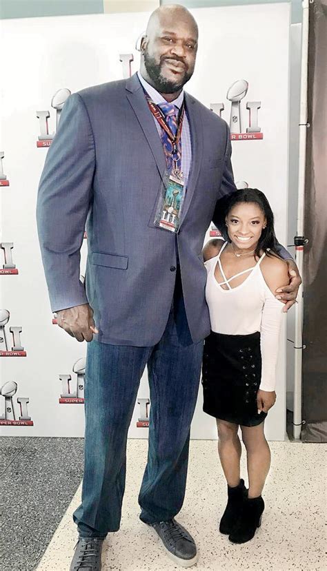 The long and short of it! Simone Biles shares photo with Shaquille O’Neal