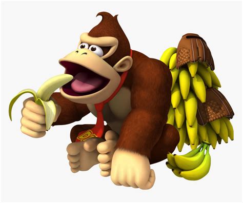 Donkey Kong With Banana, HD Png Download - kindpng