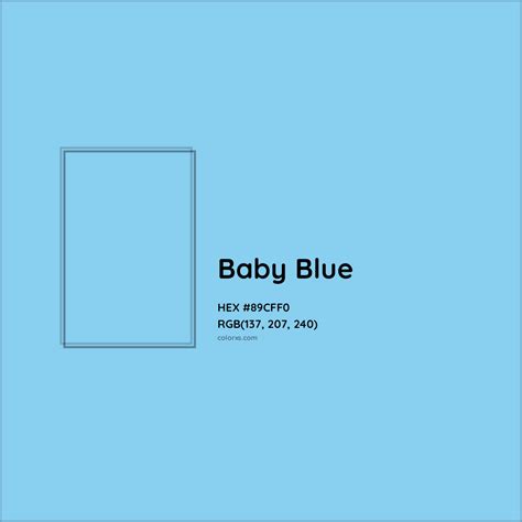 Baby Blue Complementary or Opposite Color Name and Code (#89CFF0) - colorxs.com